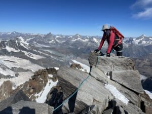 Dufourspitze Gipfelgrat